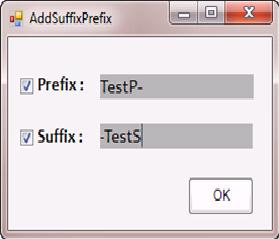 Adding Suffix & Prefix